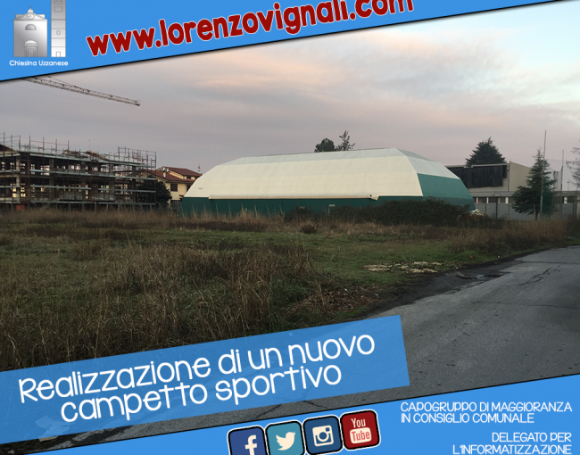 Realizzazione di un nuovo campetto sportivo.