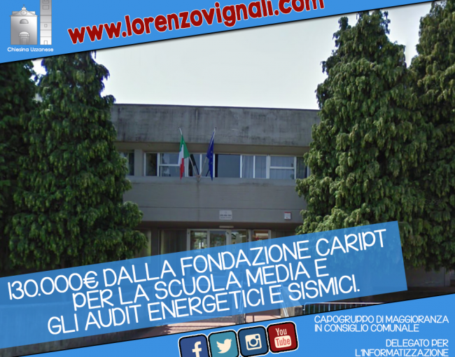 130.000€ dalla Fondazione per la Scuola Media.