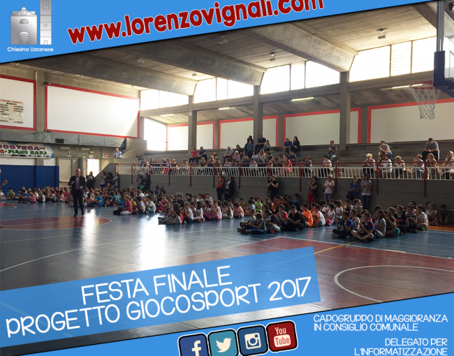 Festa finale GiocoSporto 2017.